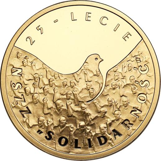 Reverso 200 eslotis 2005 MW EO "10 aniversario de la fundación de Solidaridad" - valor de la moneda de oro - Polonia, República moderna