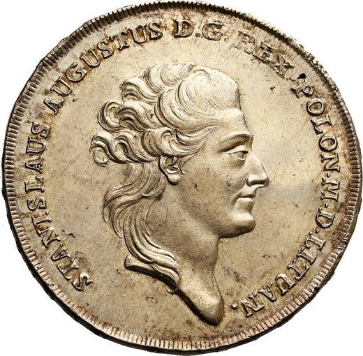 Аверс монеты - Талер 1783 года EB - цена серебряной монеты - Польша, Станислав II Август
