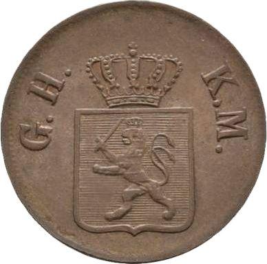 Аверс монеты - Геллер 1855 года - цена  монеты - Гессен-Дармштадт, Людвиг III