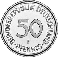 Аверс монеты - 50 пфеннигов 1996 года F - цена  монеты - Германия, ФРГ
