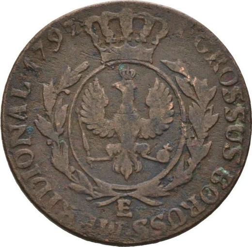 Reverso 1 grosz 1797 E "Prusia del Sur" - valor de la moneda  - Polonia, Dominio Prusiano
