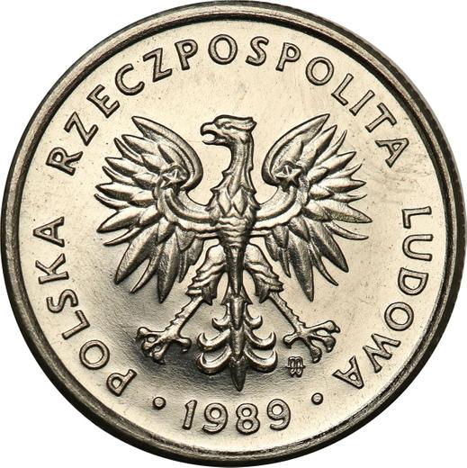 Awers monety - PRÓBA 2 złote 1989 MW Nikiel - cena  monety - Polska, PRL