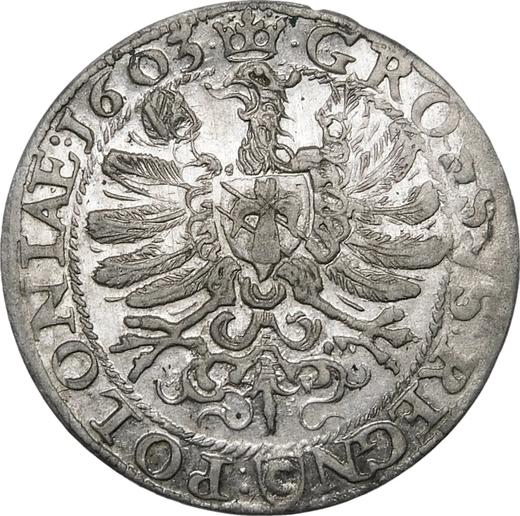 Reverso 1 grosz 1603 - valor de la moneda de plata - Polonia, Segismundo III