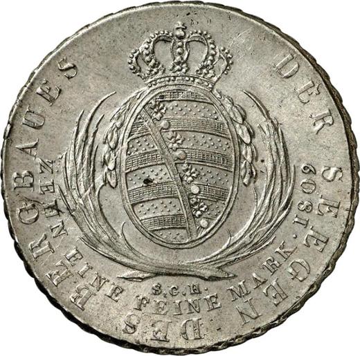 Reverse Thaler 1809 S.G.H. "Mining" - Silver Coin Value - Saxony-Albertine, Frederick Augustus I