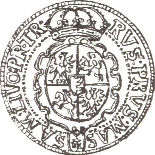 Реверс монеты - Полталера без года (1578-1586) - цена серебряной монеты - Польша, Стефан Баторий