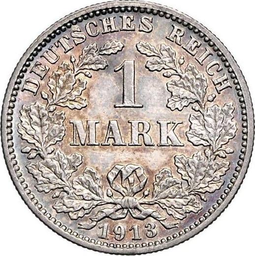 Аверс монеты - 1 марка 1913 года J "Тип 1891-1916" - цена серебряной монеты - Германия, Германская Империя