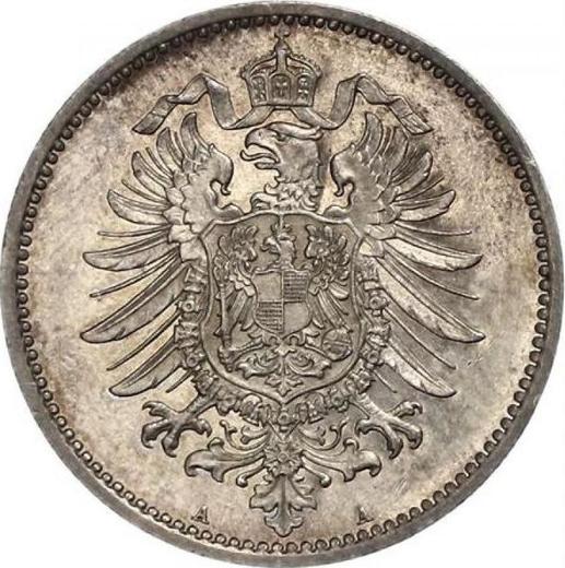 Reverso 1 marco 1882 A "Tipo 1873-1887" - valor de la moneda de plata - Alemania, Imperio alemán