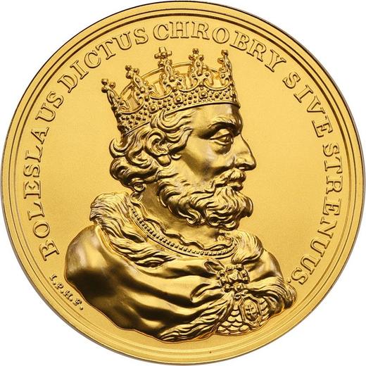 Reverso 500 eslotis 2013 MW "Boleslao I el Bravo" - valor de la moneda de oro - Polonia, República moderna
