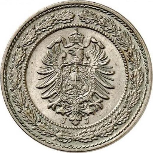 Reverso 20 Pfennige 1888 J "Tipo 1887-1888" - valor de la moneda  - Alemania, Imperio alemán