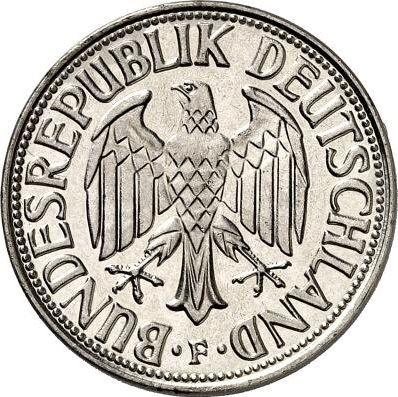 Rewers monety - 1 marka 1965 F - cena  monety - Niemcy, RFN