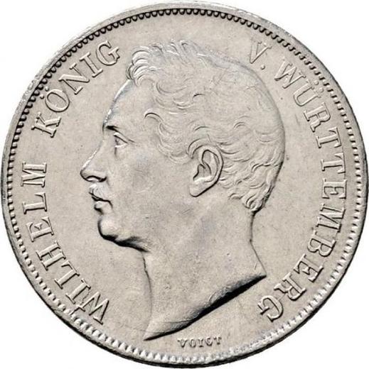 Anverso 1 florín 1841 - valor de la moneda de plata - Wurtemberg, Guillermo I