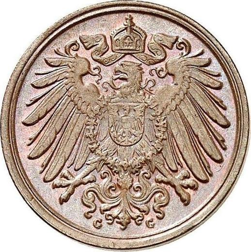 Reverso 1 Pfennig 1891 G "Tipo 1890-1916" - valor de la moneda  - Alemania, Imperio alemán