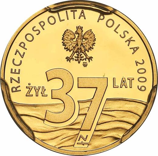Аверс монеты - 37 злотых 2009 года MW "25 лет со дня смерти блаженного Ежи Попелушко" - цена золотой монеты - Польша, III Республика после деноминации