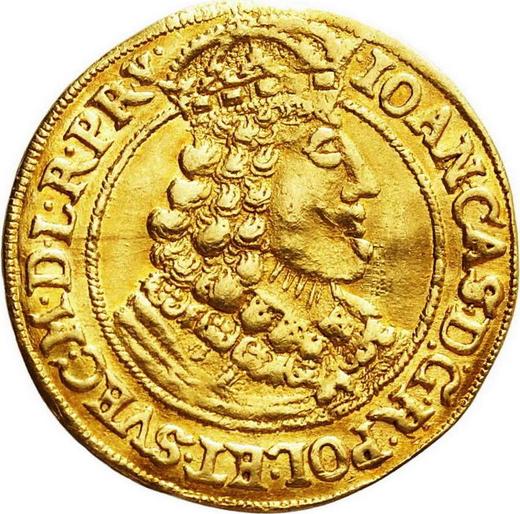 Аверс монеты - Дукат 1650 года HDL "Торунь" - цена золотой монеты - Польша, Ян II Казимир
