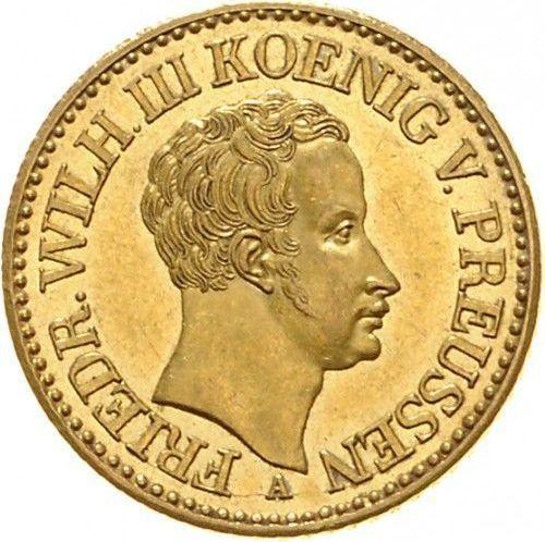 Awers monety - Podwójny Friedrichs d'or 1827 A - cena złotej monety - Prusy, Fryderyk Wilhelm III