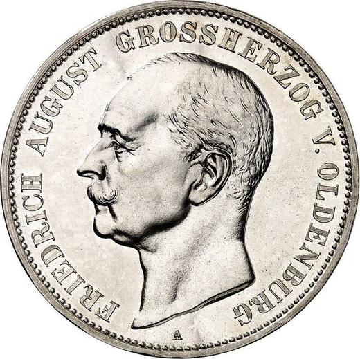 Awers monety - 5 marek 1900 A "Oldenburg" - cena srebrnej monety - Niemcy, Cesarstwo Niemieckie