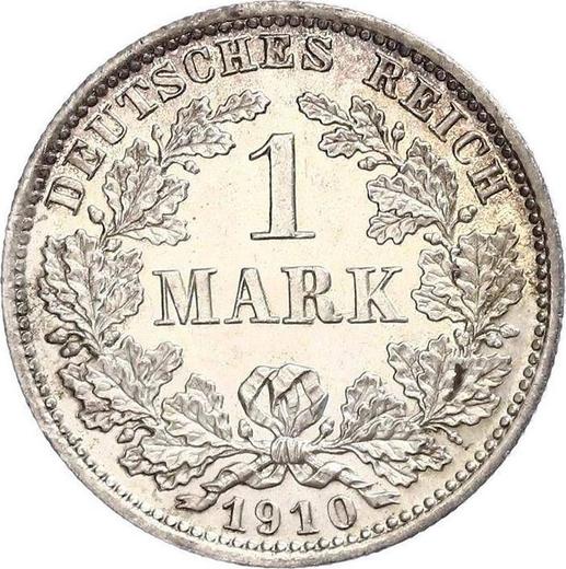Аверс монеты - 1 марка 1910 года D "Тип 1891-1916" - цена серебряной монеты - Германия, Германская Империя