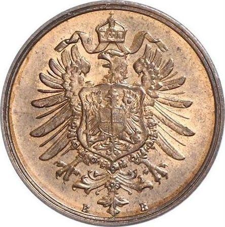 Reverso 2 Pfennige 1876 B "Tipo 1873-1877" - valor de la moneda  - Alemania, Imperio alemán