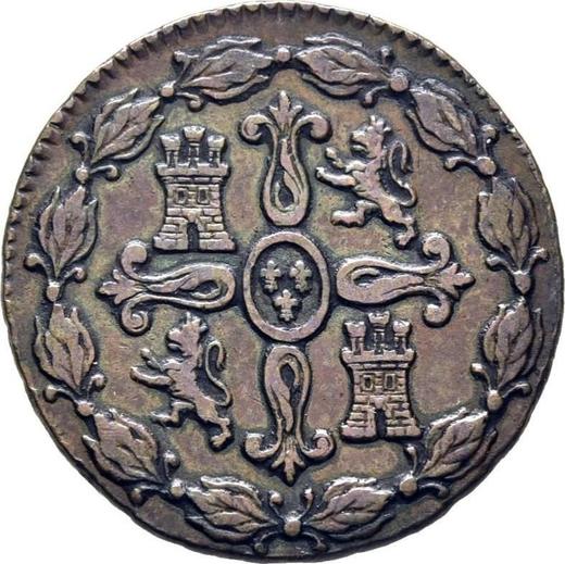 Rewers monety - 4 maravedis 1827 J "Typ 1824-1827" - cena  monety - Hiszpania, Ferdynand VII