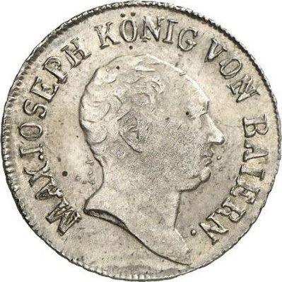 Awers monety - 6 krajcarów 1811 - cena srebrnej monety - Bawaria, Maksymilian I
