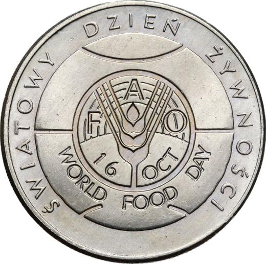 Reverso 50 eslotis 1981 MW "Día Mundial de la Alimentación" Cuproníquel - valor de la moneda  - Polonia, República Popular