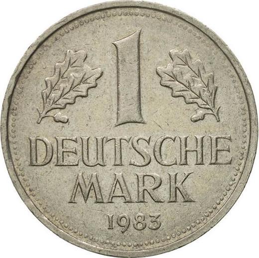 Anverso 1 marco 1983 F - valor de la moneda  - Alemania, RFA