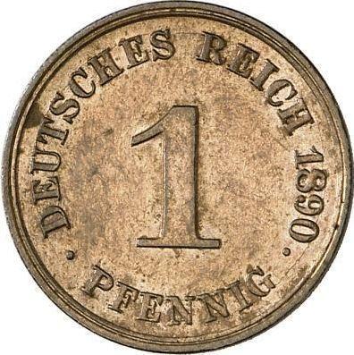 Avers 1 Pfennig 1890 G "Typ 1890-1916" - Münze Wert - Deutschland, Deutsches Kaiserreich