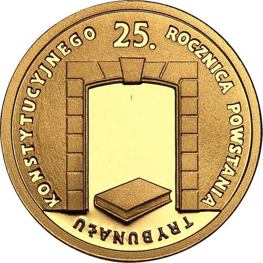 Reverso 25 eslotis 2010 MW KK "25 aniversario de la Corte Constitucional" - valor de la moneda de oro - Polonia, República moderna