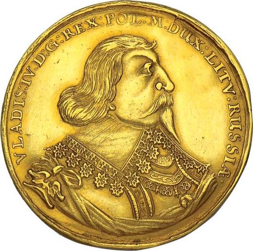 Awers monety - 5 dukatów bez daty (1636) II IH - cena złotej monety - Polska, Władysław IV