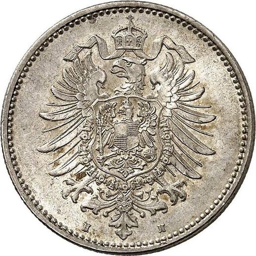 Reverso 1 marco 1876 H "Tipo 1873-1887" - valor de la moneda de plata - Alemania, Imperio alemán