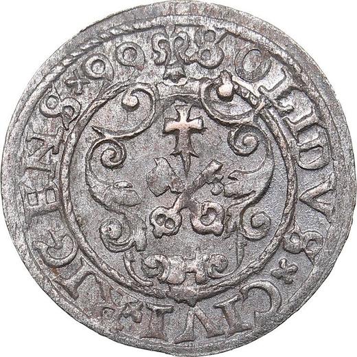 Реверс монеты - Шеляг 1599 года "Рига" - цена серебряной монеты - Польша, Сигизмунд III Ваза