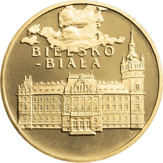 Реверс монеты - 2 злотых 2008 года MW UW "Бельско-Бяла" - цена  монеты - Польша, III Республика после деноминации