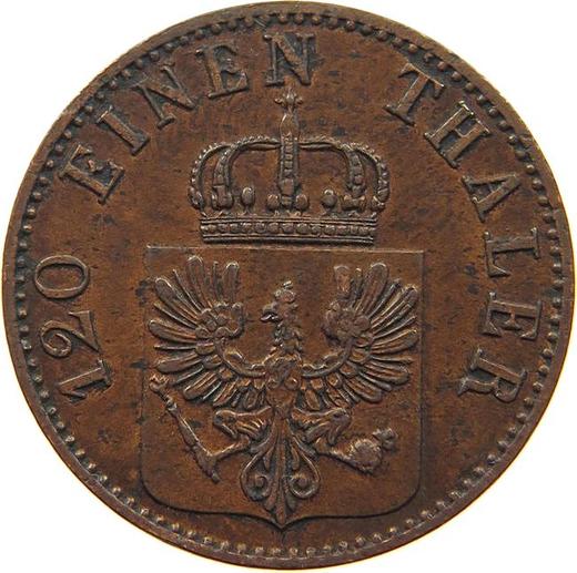 Anverso 3 Pfennige 1861 A - valor de la moneda  - Prusia, Guillermo I