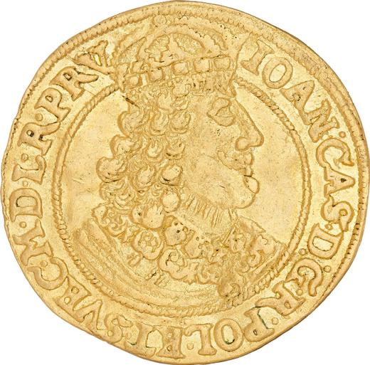 Аверс монеты - Дукат 1651 года HDL "Торунь" - цена золотой монеты - Польша, Ян II Казимир