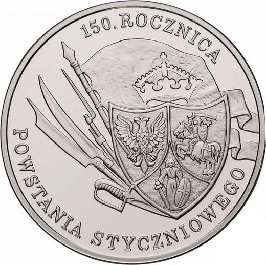 Реверс монеты - 10 злотых 2013 года MW "150 лет Январскому восстанию" - цена серебряной монеты - Польша, III Республика после деноминации