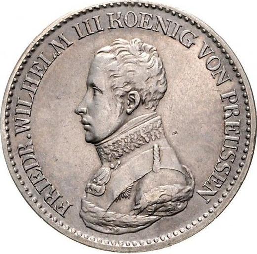 Awers monety - Talar 1822 D - cena srebrnej monety - Prusy, Fryderyk Wilhelm III