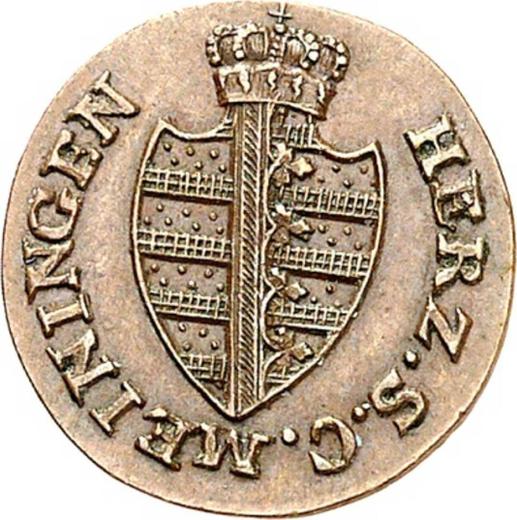 Awers monety - 1 halerz 1814 - cena  monety - Saksonia-Meiningen, Bernard II