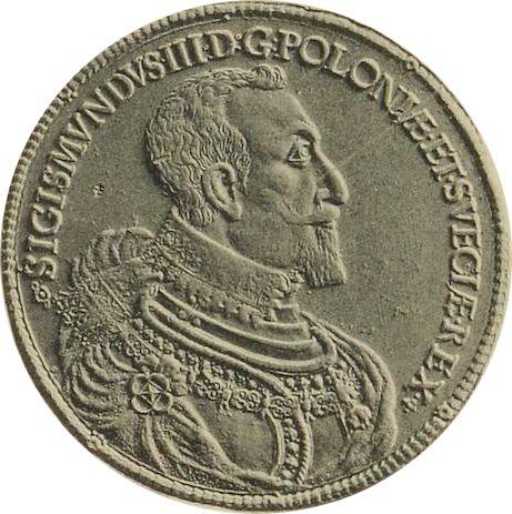 Аверс монеты - 2 талера 1617 года II VE Золото - цена золотой монеты - Польша, Сигизмунд III Ваза