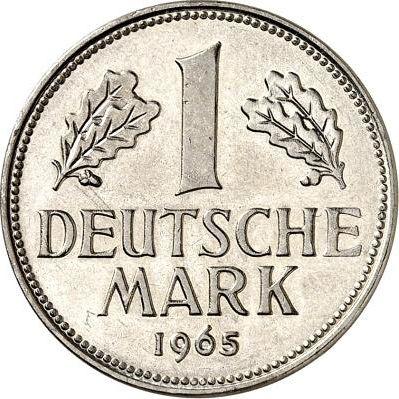 Awers monety - 1 marka 1965 F - cena  monety - Niemcy, RFN