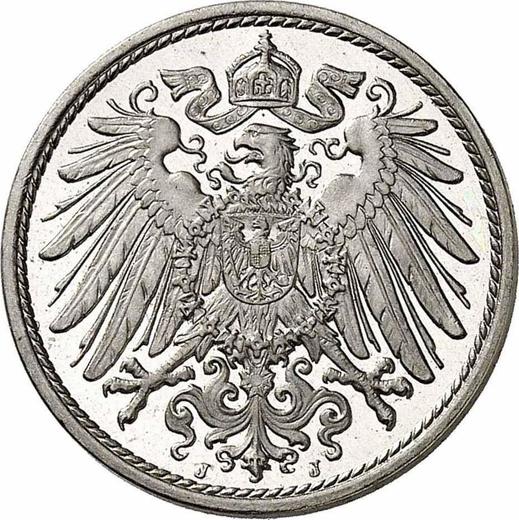 Реверс монеты - 10 пфеннигов 1908 года J "Тип 1890-1916" - цена  монеты - Германия, Германская Империя