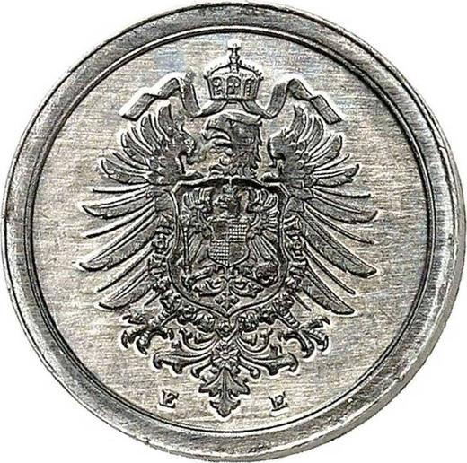 Реверс монеты - 1 пфенниг 1917 года E "Тип 1916-1918" - цена  монеты - Германия, Германская Империя