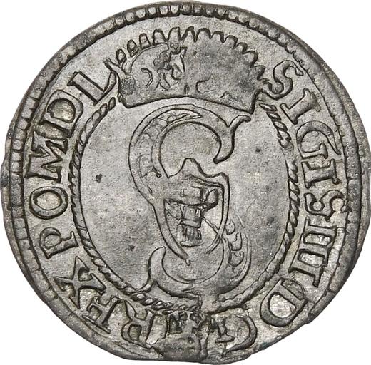 Аверс монеты - Шеляг 1594 года "Олькушский монетный двор" - цена серебряной монеты - Польша, Сигизмунд III Ваза