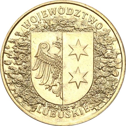 Reverso 2 eslotis 2004 MW "Voivodato de Lubusz" - valor de la moneda  - Polonia, República moderna