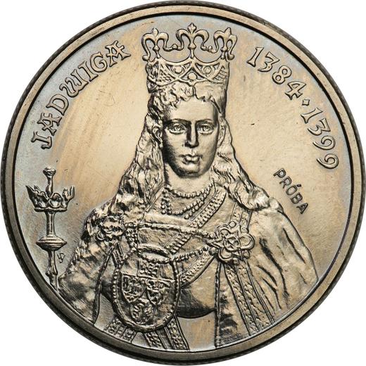 Реверс монеты - Пробные 100 злотых 1988 года MW SW "Ядвига" Никель - цена  монеты - Польша, Народная Республика