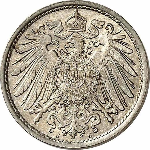 Reverso 10 Pfennige 1901 J "Tipo 1890-1916" - valor de la moneda  - Alemania, Imperio alemán