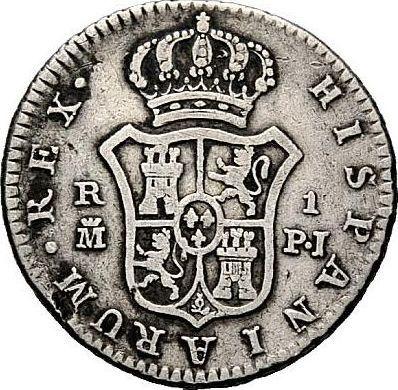 Reverse 1 Real 1773 M PJ - Spain, Charles III