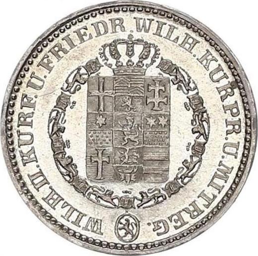 Аверс монеты - 1/6 талера 1835 года - цена серебряной монеты - Гессен-Кассель, Вильгельм II