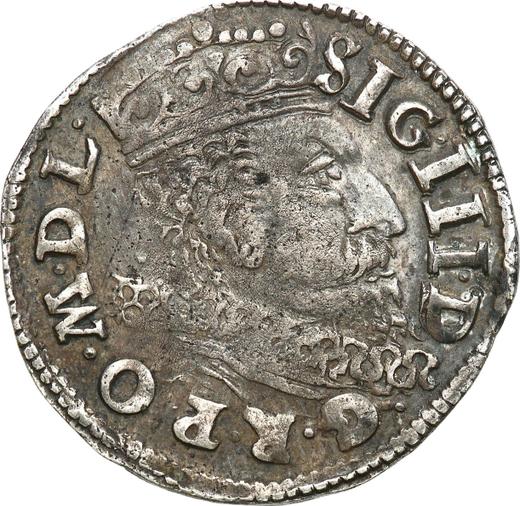 Awers monety - Trojak 1602 "Litwa" - cena srebrnej monety - Polska, Zygmunt III