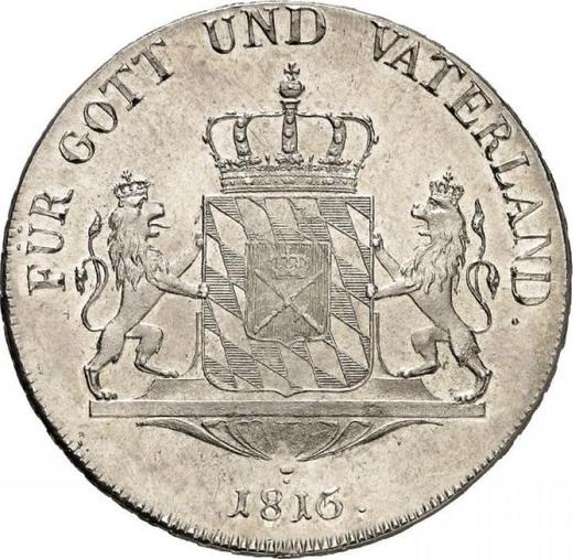 Reverso Tálero 1816 "Tipo 1807-1825" - valor de la moneda de plata - Baviera, Maximilian I