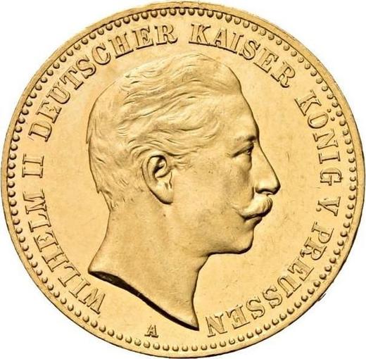 Аверс монеты - 10 марок 1900 года A "Пруссия" - цена золотой монеты - Германия, Германская Империя